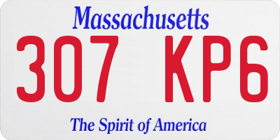 MA license plate 307KP6