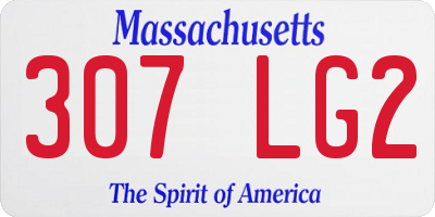 MA license plate 307LG2