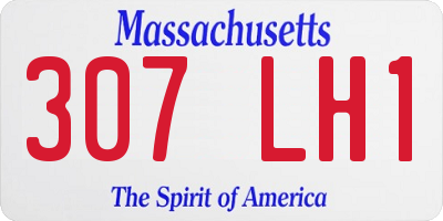 MA license plate 307LH1