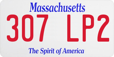 MA license plate 307LP2