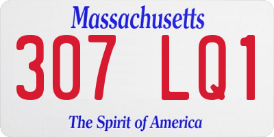MA license plate 307LQ1