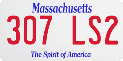 MA license plate 307LS2