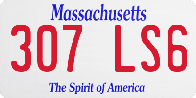 MA license plate 307LS6
