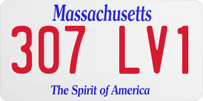 MA license plate 307LV1