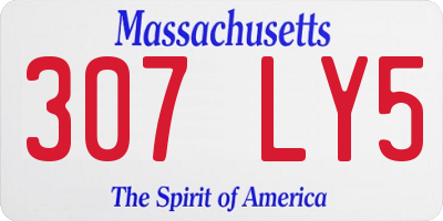 MA license plate 307LY5