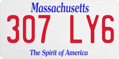 MA license plate 307LY6