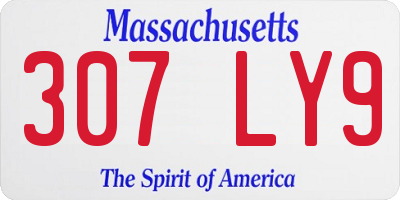 MA license plate 307LY9