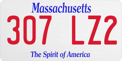 MA license plate 307LZ2