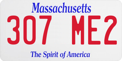 MA license plate 307ME2