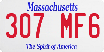 MA license plate 307MF6