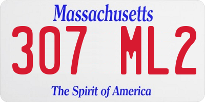 MA license plate 307ML2