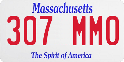 MA license plate 307MM0