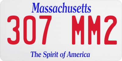 MA license plate 307MM2