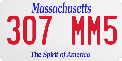 MA license plate 307MM5