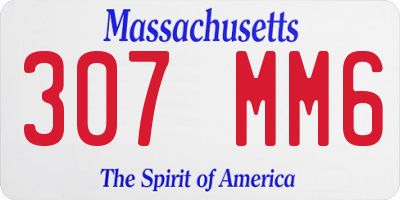 MA license plate 307MM6