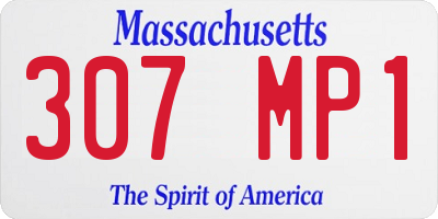 MA license plate 307MP1