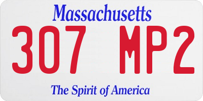 MA license plate 307MP2