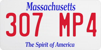 MA license plate 307MP4