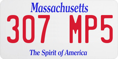 MA license plate 307MP5