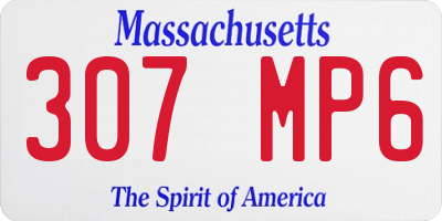 MA license plate 307MP6