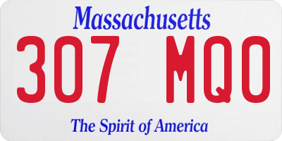 MA license plate 307MQ0