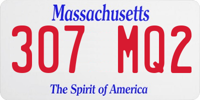 MA license plate 307MQ2