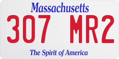 MA license plate 307MR2