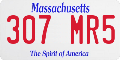 MA license plate 307MR5