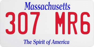 MA license plate 307MR6