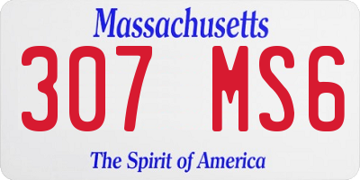MA license plate 307MS6