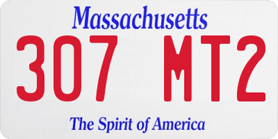 MA license plate 307MT2