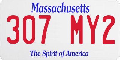MA license plate 307MY2