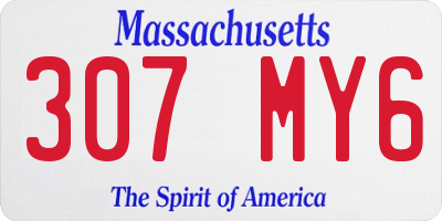 MA license plate 307MY6