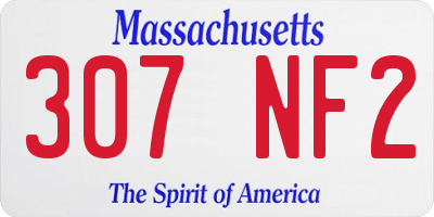 MA license plate 307NF2