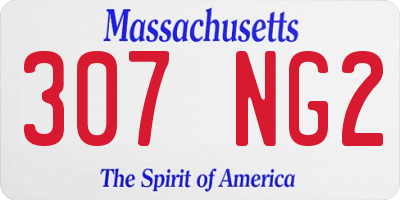 MA license plate 307NG2
