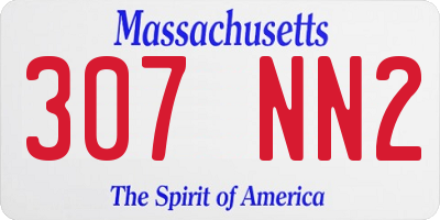 MA license plate 307NN2