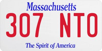 MA license plate 307NT0