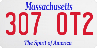 MA license plate 307OT2