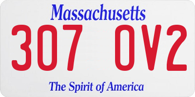 MA license plate 307OV2