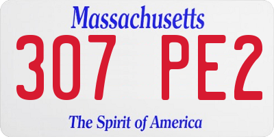 MA license plate 307PE2