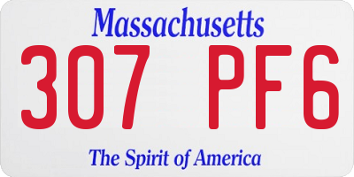 MA license plate 307PF6