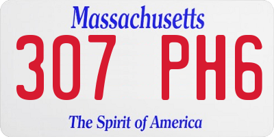 MA license plate 307PH6