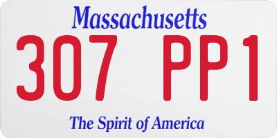 MA license plate 307PP1
