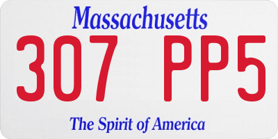 MA license plate 307PP5