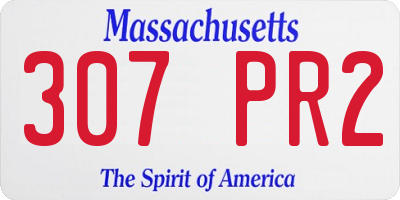 MA license plate 307PR2