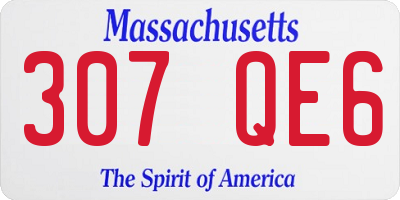 MA license plate 307QE6