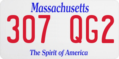 MA license plate 307QG2