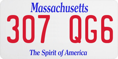 MA license plate 307QG6
