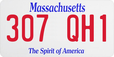 MA license plate 307QH1