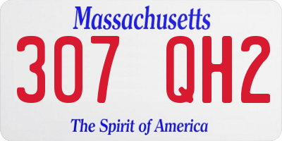MA license plate 307QH2